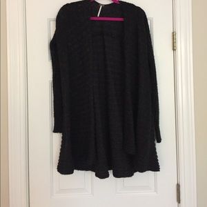 Free People Swing Cardigan XS Charcoal